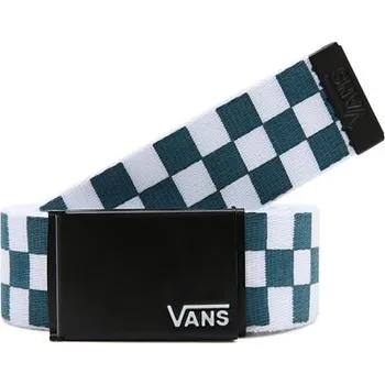 Opasek Pásek Vans DEPPSTER II WEB BELT Blue Coral/Checkerboard velikost O/S