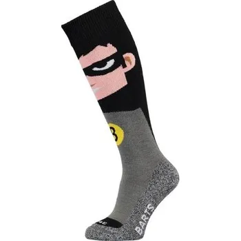 Pánské ponožky Ponožky Barts SKISOCK SUPER HERO KIDS Black velikost 31-34