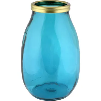 Váza Váza MONTANA, 28cm|4,35L, sv. modrá (balení obsahuje 1ks) (DOPRODEJ)|Vidrios San Miguel|Recycled Glass