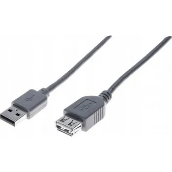 Datový kabel Kabel Usb A, 2 X Usb A, Usb 2.0 Šedý 3M