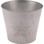 Obal na květináč s hvězdou, kruhový, 21x21x18cm, ks|Ego Dekor