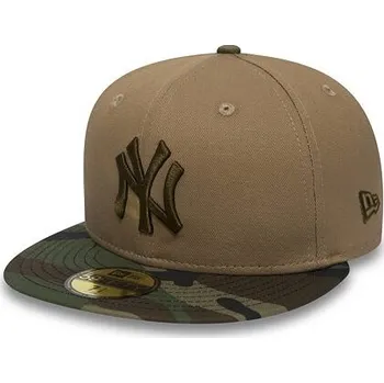 Kšiltovka Kšiltovka New Era 5950 MLB CAMO ESSENTIAL NEYYAN Green Med/Khaki/Brown velikost 7 1/2