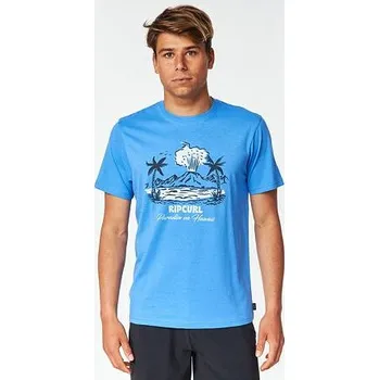 Pánské oblečení Tričko Rip Curl FRAMED TEE Electric Blue velikost XXL