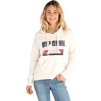 Pánské oblečení Mikina Rip Curl FRONT SIDE HOODED FLEECE Sea Salt velikost XS
