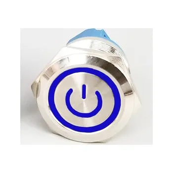 vypínač LED Tlačítkový spínač 220V, 3A, 16mm, IP66 - Bezpečnost a spolehlivost bez aretace Plochy bez symboly bez LED