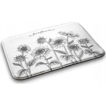Koupelnová předložka Koupelnová předložka Koberec Měkké Slunečnice Květiny