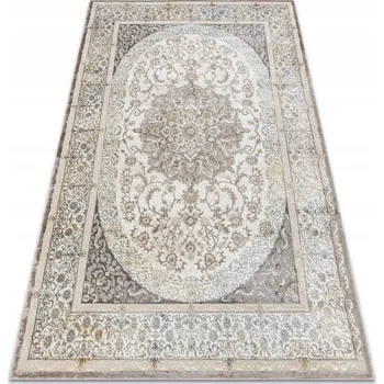 Koberec Koberec DO OBÝVÁKU GLAMOUR ROZETA Rámeček ornamentální struktura 140x190 cm