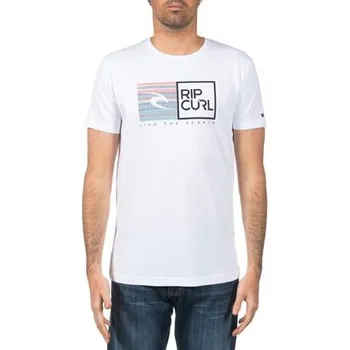 Pánské tričko Tričko Rip Curl RIPAWATU YARDAGES S/S Optical White velikost M
