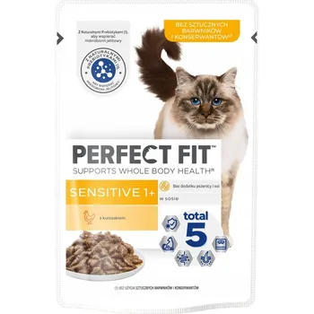 Krmivo pro kočku PERFECT FIT Sensitive mokré krmivo pro kočky v omáčce 85 g kapsička