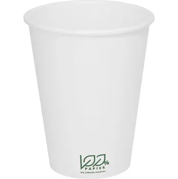 Jednorázové nádobí Jednorázový papírový kelímek bílý 300 ml | ø90 mm, 50 Ks