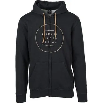 Pánská mikina Mikina Rip Curl ALL AROUND SURF FLEECE Black Marled velikost XXL