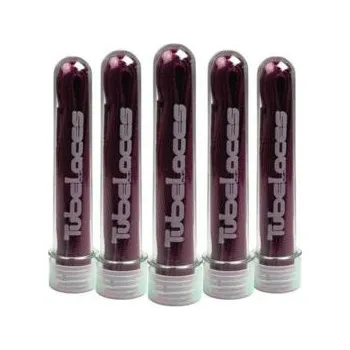 Tkaničky do bot Tkaničky Tubelaces SILVER FLAT Burgundy velikost 120