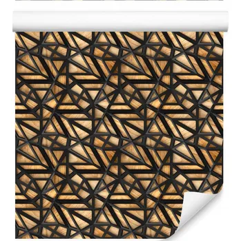 Tapeta Tapeta s 3D efektem dřeva /1047383101