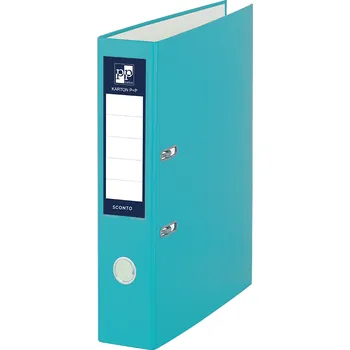 Pákový pořadač Sconto A4, 5 cm, poloplast, světle modrý