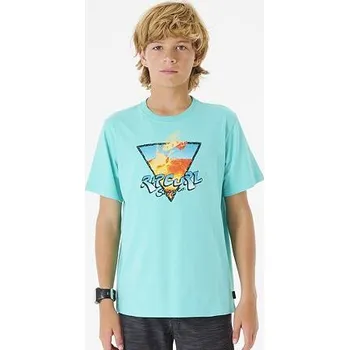 Dámské tričko Tričko Rip Curl ACTION TEE -BOY Aqua velikost 16