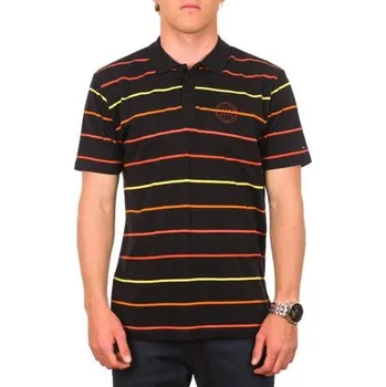 Pánské tričko Tričko Rip Curl GABE STRIPES SS POLO Black velikost XL