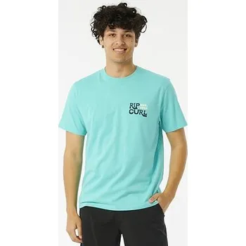 Pánská móda Tričko Rip Curl PACIFIC RINSE BOO TEE Aqua velikost XL