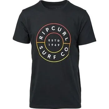 Tričko Rip Curl NEON DONUT SS TEE Black velikost XXL