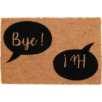 Rohožka KOKOSOVÁ ROHOŽKA S NÁPISEM 59 x 39 cm PROTIKLOUZAVÁ PŘED DVEŘE
