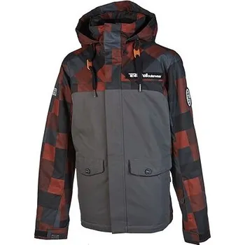 Chlapecká bunda Bunda Rehall TOBY JR. Checks Red velikost 152