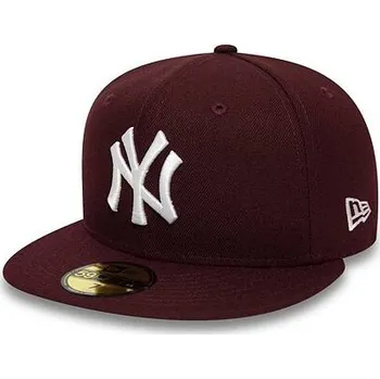Kšiltovka Kšiltovka New Era 5950 MLB THE LEAGUE ESSENTIAL NEYYAN Maroon/White velikost 7 1/2