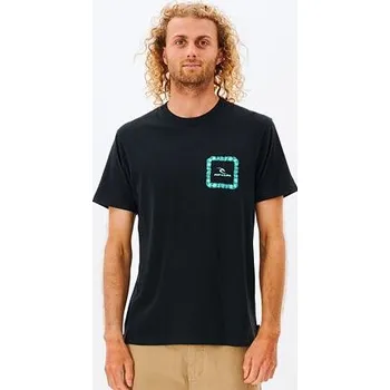 Pánské tričko Tričko Rip Curl MEDINA ICON TEE Black velikost XL