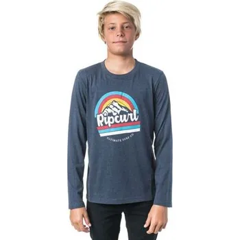 Chlapecké tričko Tričko Rip Curl RAINBOW MOUNTAIN LS TEE Mood Indigo Mar velikost 14