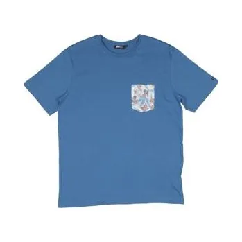 Pánské tričko Tričko Rip Curl FLORAL PARTY POCKET TEE Deep Water Blue velikost L