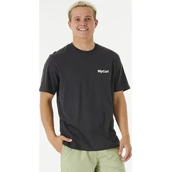 Tričko Rip Curl BLAZED AND TUBED TEE Washed Black velikost XXL