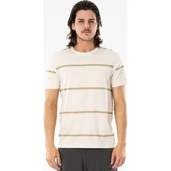 Pánská móda Tričko Rip Curl SWC SUNDOWN STRIPE TEE Bone velikost L