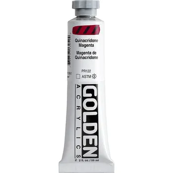 Vodová barva Akrylová barva Golden Heavy Body - 1305 Quinacridone Magenta Objem: 59 ml