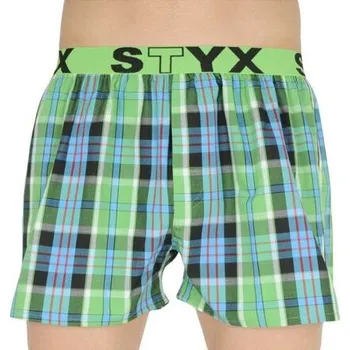 Pánská móda Spodní prádlo Styx SPORT Zelená/Modrá velikost XL