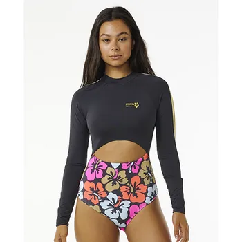 Dámské plavky Plavky Rip Curl HIBISCUS HEAT PLICE SURF SUIT Multico velikost S