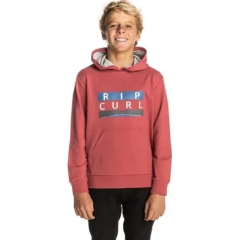 Chlapecká mikina Mikina Rip Curl CAVERN HOODED FLEECE Mineral Red velikost 12