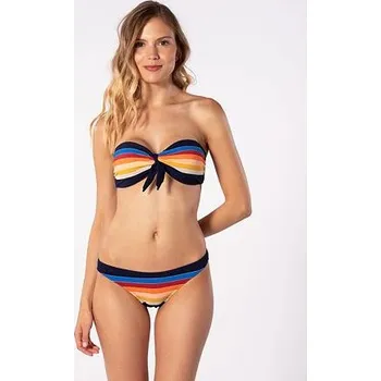 Dámské plavky Plavky Rip Curl KEEP ON SURFIN BANDEAU SET Navy velikost L