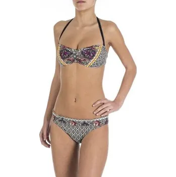 Dámské plavky Plavky Rip Curl PAISLEY BANDEAU SET Black velikost S