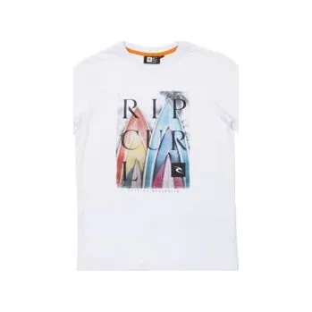 Pánské tričko Tričko Rip Curl FIXED SS TEE Optical White velikost 16