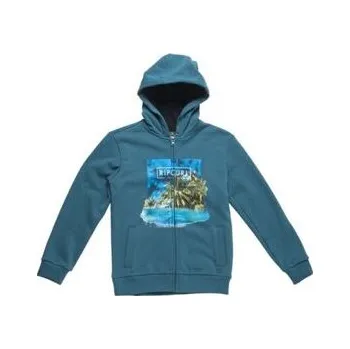 Chlapecká mikina Mikina Rip Curl MOST PHOTOPRINT HOODED ZIP FLE Indian Teal velikost 14