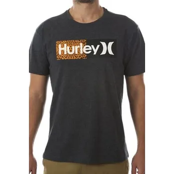 Pánské tričko Tričko Hurley HALFER ART Heather Black velikost XL