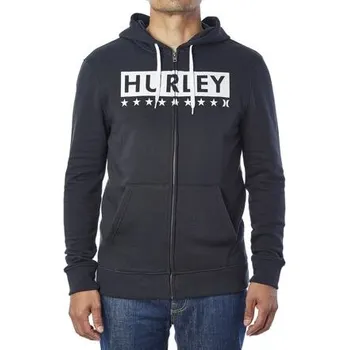 Pánská mikina Mikina Hurley IRON EAGLE ZIP FLEECE Black velikost XL