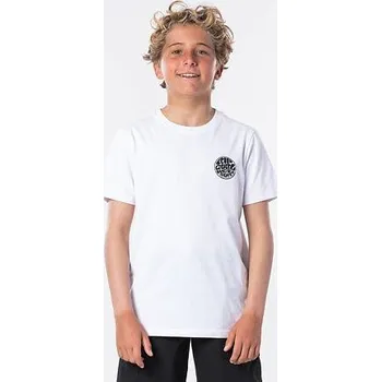 Pánské tričko Tričko Rip Curl WETTIE BOY SS TEE Optical White velikost 12