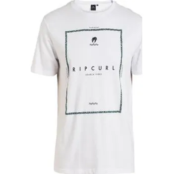 Pánské tričko Tričko Rip Curl RECTANGLE SEARCH VIBES TEE Optical White velikost M