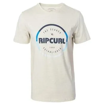 Pánské tričko Tričko Rip Curl BIG MAMA ROUND LOGO TEE Bone Marle velikost L