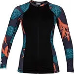 Lykra Hurley HANOI RASHGUARD FULL ZIP L/S Black velikost S