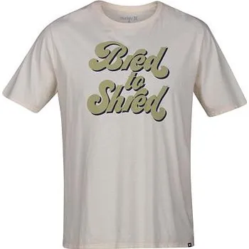 Pánské tričko Tričko Hurley HVY BRED TO SHRED Light Cream velikost S