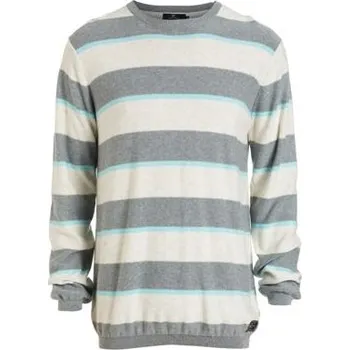 Pánská mikina Svetr Rip Curl MULLY TWO CREW SWEATER Beton Marle velikost L