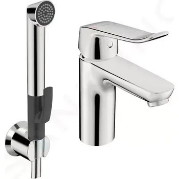 Vodovodní baterie Hansa Care Umyvadlová baterie s bidetovou sprškou, chrom, 46282206