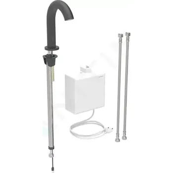 Vodovodní baterie Geberit Piave Elektronická termostatická umyvadlová baterie, síťové napájení, easy to clean, matná černá, 116.167.14.1