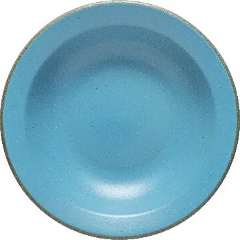 Miska na polévku|těstoviny pr.24x5cm POSITANO, modrá-kropenatá (DOPRODEJ)|Casafina by Costa Nova