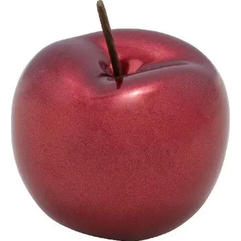 Vánoční dekorace Jablko, červená/matná, pr. 12cm (DOPRODEJ)|Ego Dekor